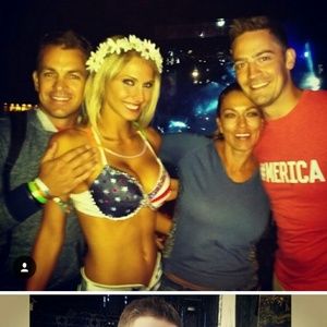 Insides flag bra and shorts